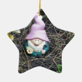 Little Gnome Ceramic Ornament
