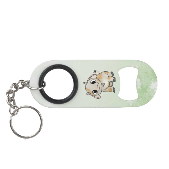little goat keychain bottle opener (Back Horizontal)
