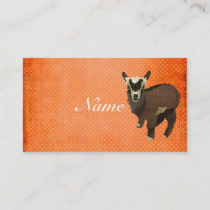 Little Goat Polkadot Business Card/Tags Card