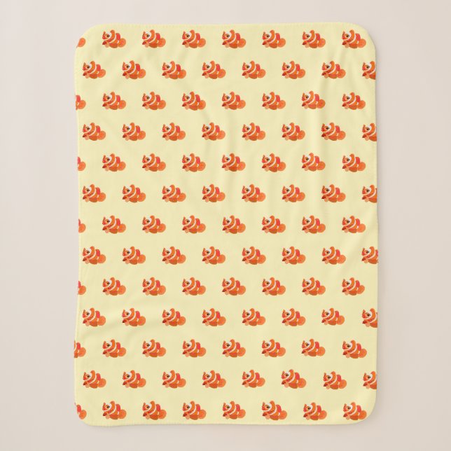 Little Gold Fish Sherpa Blanket - Your Colours (Front)
