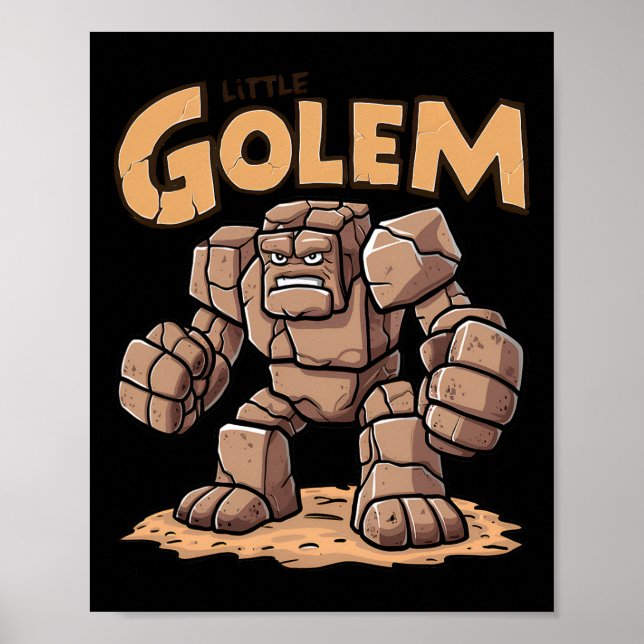 Little Golem Back To School Kid Golem  Poster (Front)