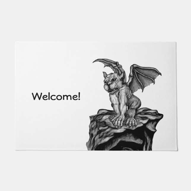 Little Golem Gargoyle Doormat (Front)