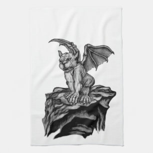 Little Golem Gargoyle Kitchen Towel