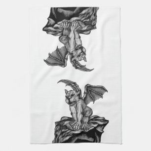 Little Golem Gargoyle Kitchen Towel