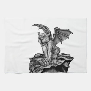 Little Golem Gargoyle Kitchen Towel