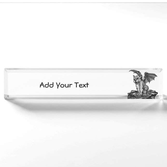 Little Golem Gargoyle Nameplate (Front)
