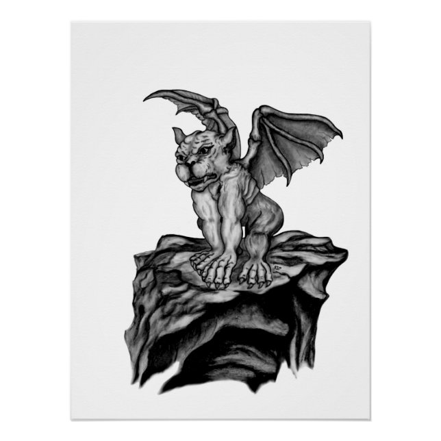 Little Golem Gargoyle Poster (Front)