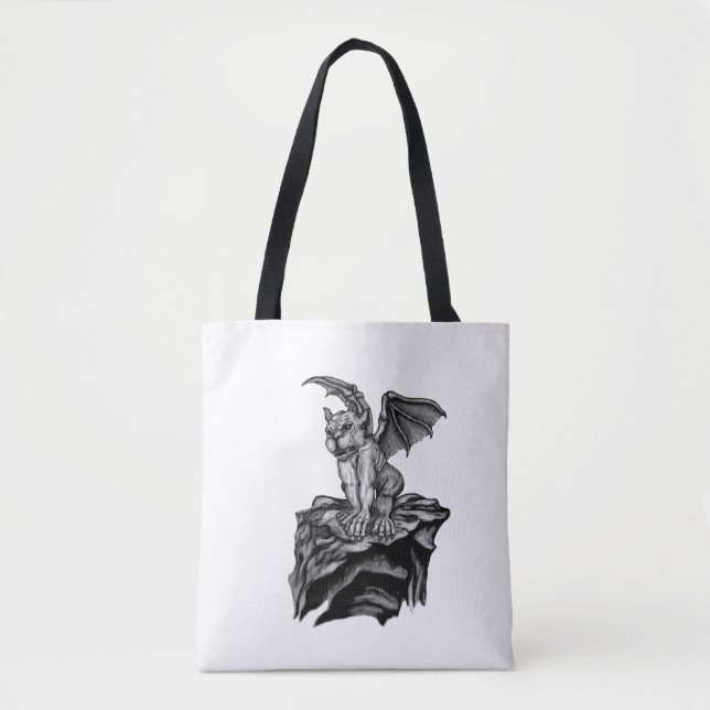 Little Golem Gargoyle Tote Bag (Front)