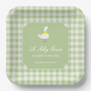 Little Goose Baby Shower Paper Plate