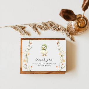 Little Goose Baby Shower Thank You Card