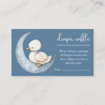 Little Goose Diaper Raffle Card Goose Baby Shower