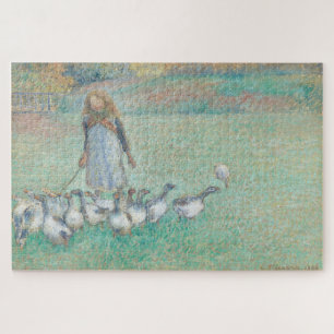 Little Goose Keeper (1886) by Camille Pissarro Jigsaw Puzzle