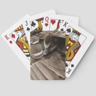 Little Gosling Under Mom's Wing Playing Cards