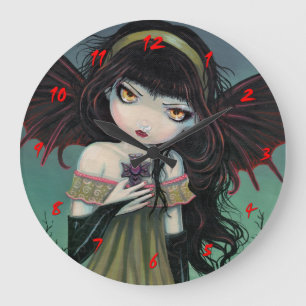 Little Gothic Vampire Fairy Cute Clock