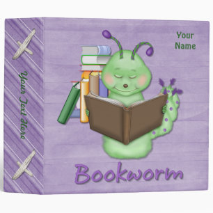 Little Green Bookworm Binder