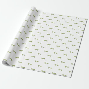 Little Green Bow Gift Wrapping Paper