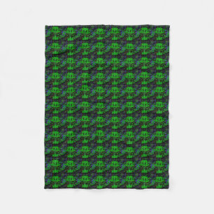 Little green Devil Fleece Blanket