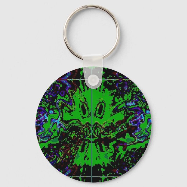 Little green Devil Keychain (Front)