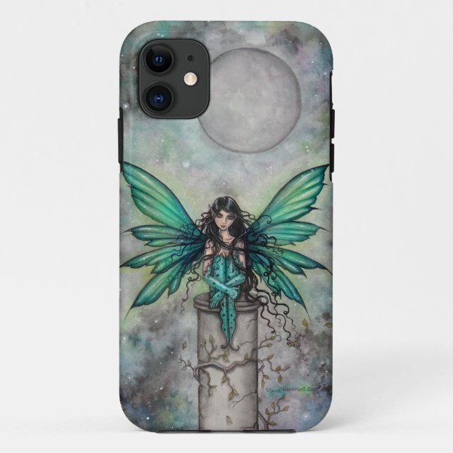 Little Green Fae Gothic Fairy Fantasy Art Case-Mate iPhone Case (Back)