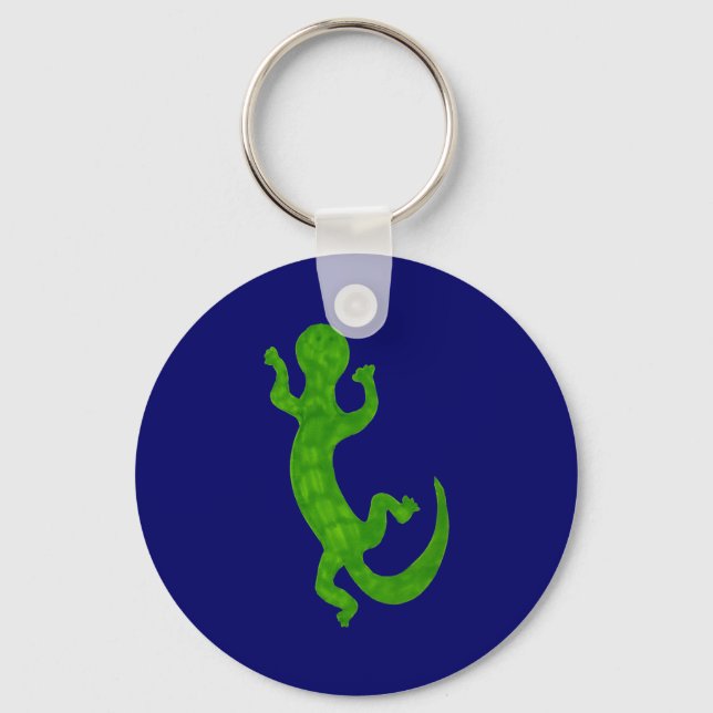 Little green gecko keychain (Front)