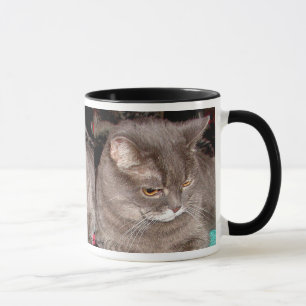 LITTLE GREY CAT MUG