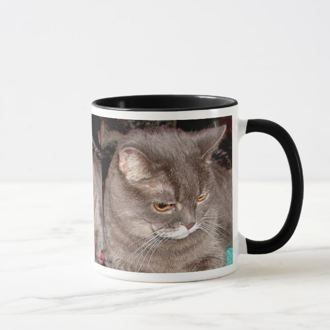 LITTLE GREY CAT MUG (Right)