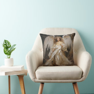 Little Guardian Angel Throw Pillow