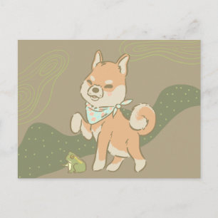 Little guardian froggo postcard