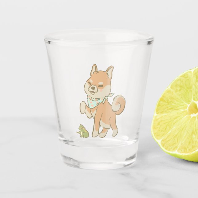 Little guardian froggo shot glass (Front)