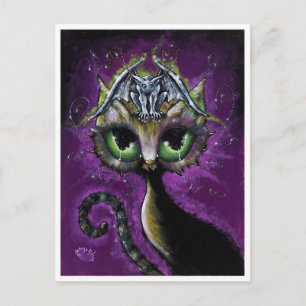 Little Guardian Gargoyle Cat postcard