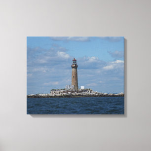 Little gull Island lighthouse Canvas Print