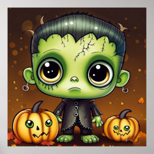 Little Halloween Frankenstein  Poster