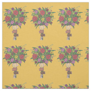 Little Hands Flower Bouquet Teacher Mom Preschool Fabric