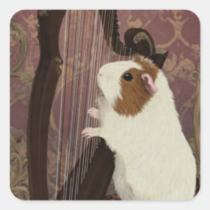 Little Harpist Guinea Pig Sticker