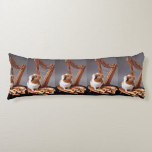 Little Harpist Guinea Pig – Whimsical Elegant Body Pillow
