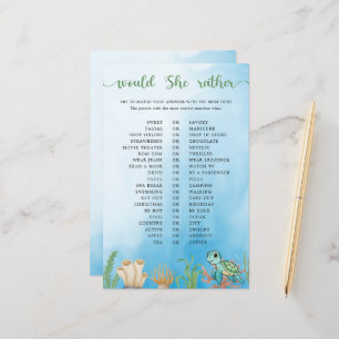 Little Hatchling Would She Rather Baby Shower Game