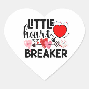 Little Heart Breaker Valentine Cute Love Hearts  Sticker
