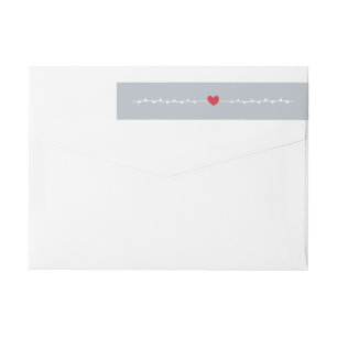 Little Heart Holiday Wrap Around Labels