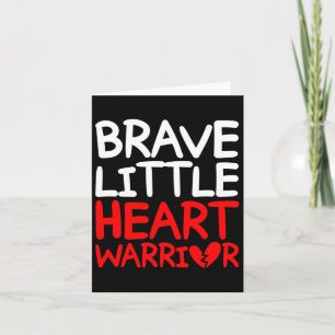 Little Heart Warrior Chd Congenital Heart Disease Card