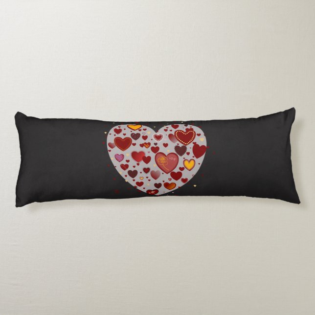 Little Hearts Body Pillow (Back)