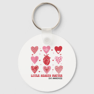 Little Hearts Chd Awareness Heart Anatomy Valentin Keychain