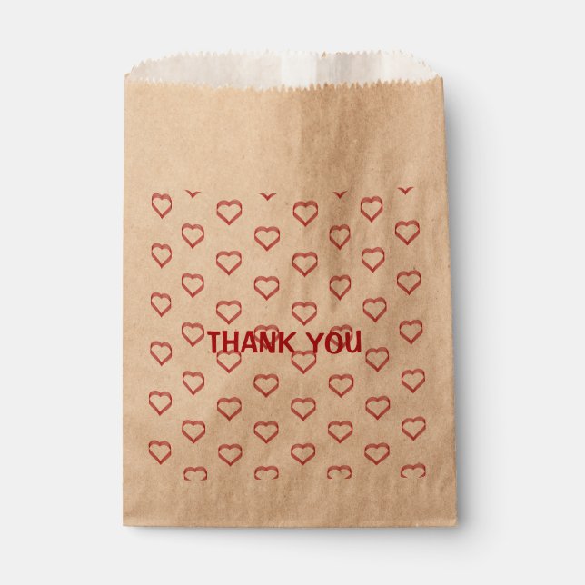 little hearts  favour bag (Front)