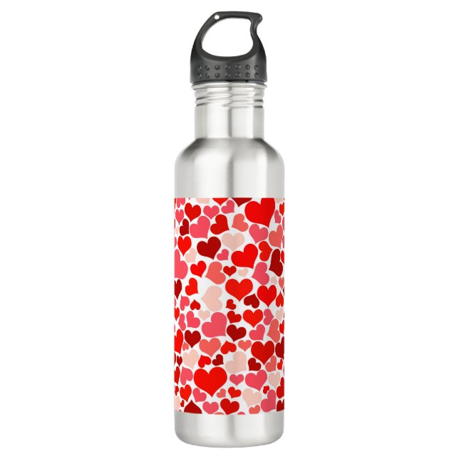 Little Hearts Illustration 710 Ml Water Bottle (Front)