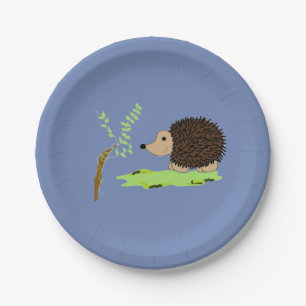 Little Hedgehog Paper Plate