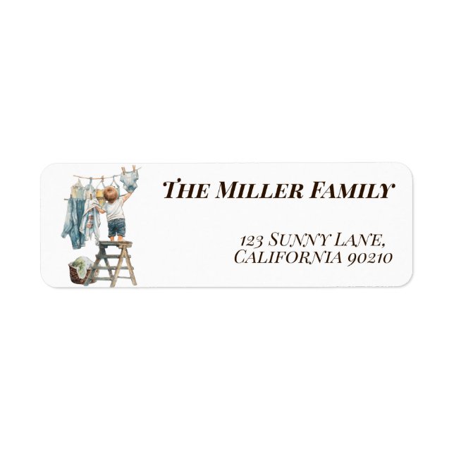 Little Helper Laundry Day Vintage Custom (Front)