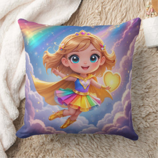 Little Hero Big Dreams  Throw Pillow