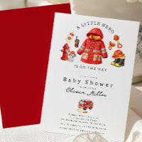 Little Hero Firefighter Baby Shower