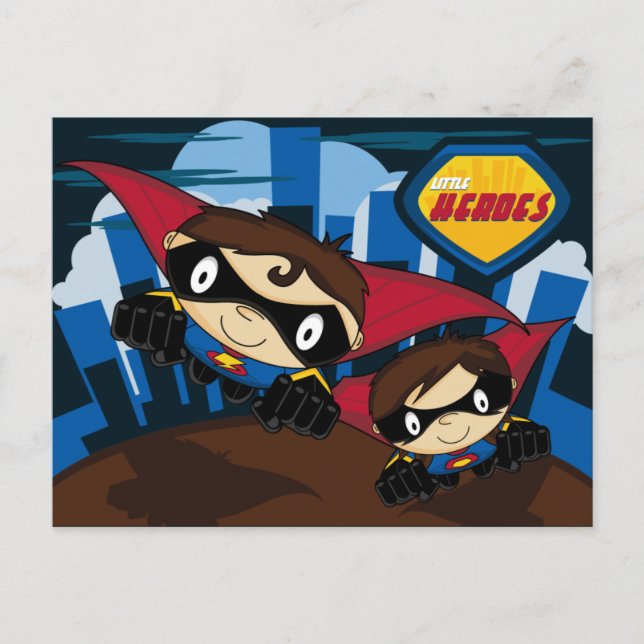 Little Heroes Superhero Postcard (Front)