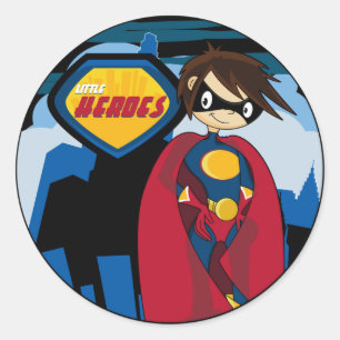 Little Heroes Superhero Sticker Sheet