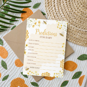 Little Honey Baby Predictions Game Card